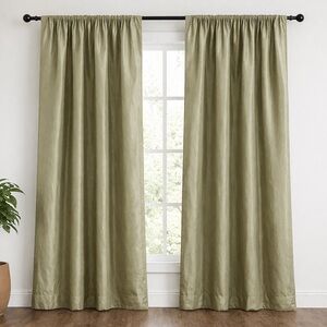 Canopy Olive Green Curtain Panels 52x83 in – 2 Pack, Like New